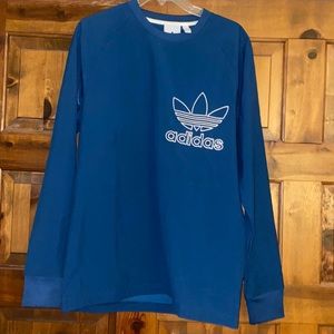 Blue Addias fleece long sleeve shirt